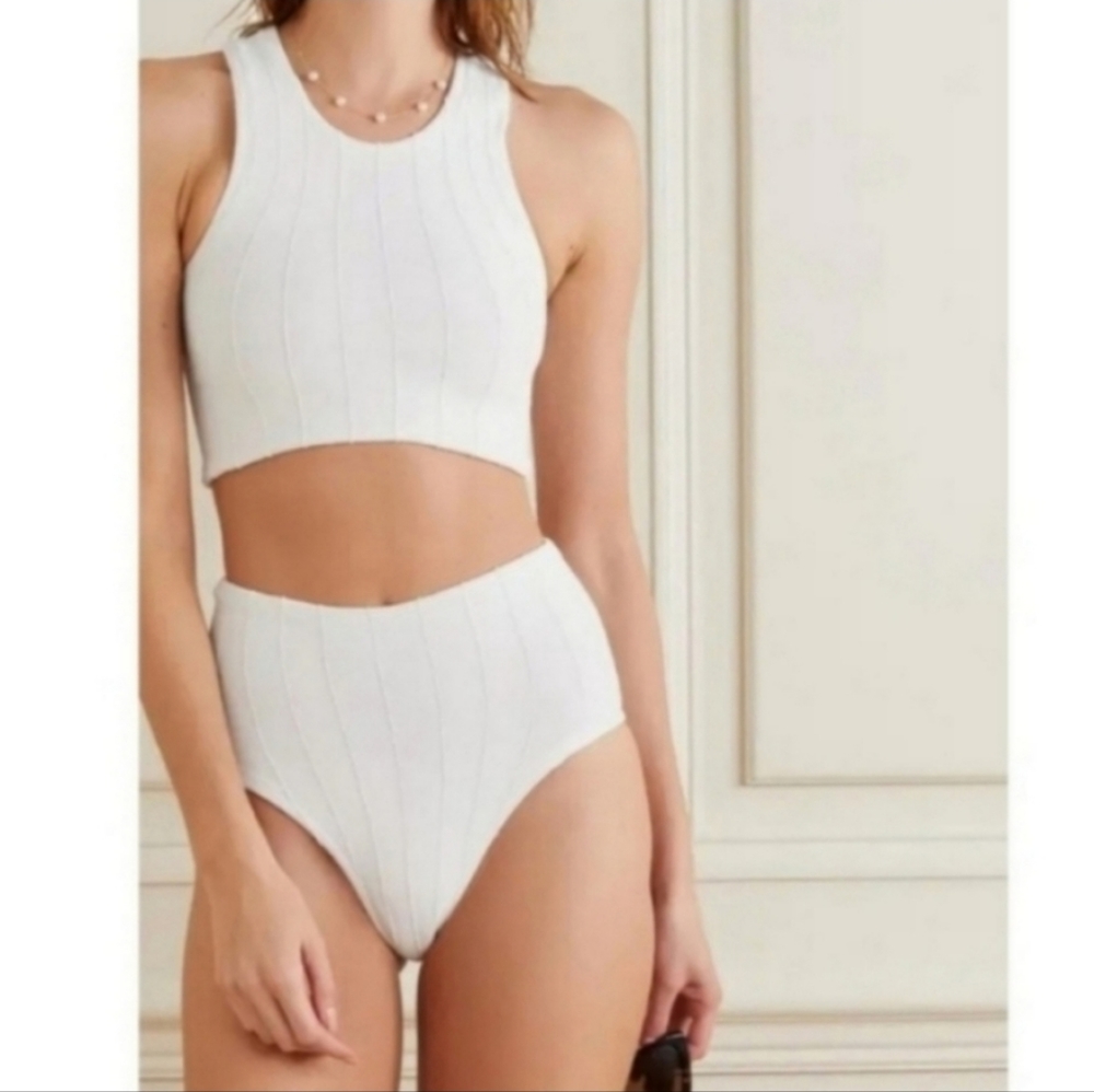 Hunza G White Nile Bikini Set, One Size, PRICE IS NON-NEGOTIABLE